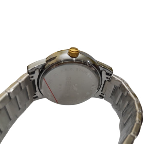 "BST WIN Automatic Two-Tone Gold and White Watch – Elegant Luxury with Precision Movement"