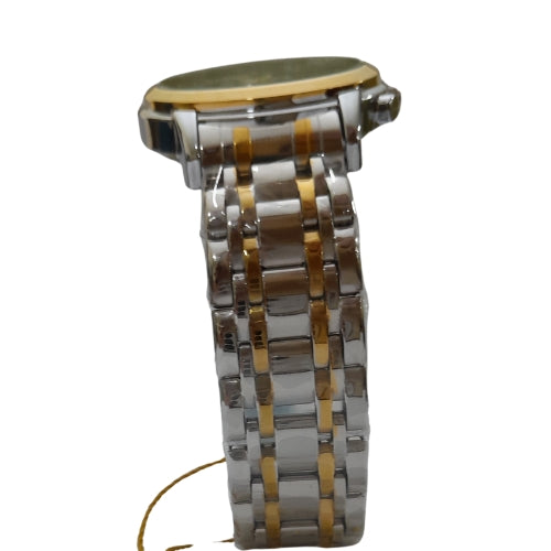 "BST WIN Automatic Two-Tone Gold and White Watch – Elegant Luxury with Precision Movement"