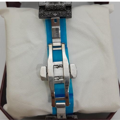 "CRTIER Black Watch with Roman Design – Luxury Timepiece with Elegant Detailing"