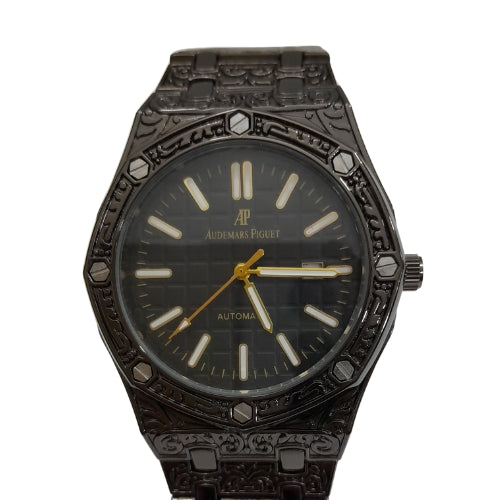 "ADMRS PGUT Black Luxury Watch – Elegant Timepiece with Premium Craftsmanship"
