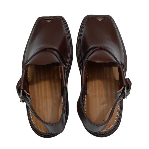 "Premium Handmade Brown Peshawari Chappal for Men"